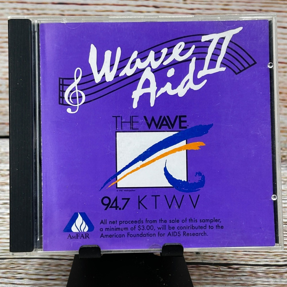 Wave Aid II The Wave 94.7 KTWV Sampler CD Smooth Jazz Yanni Kitaro KTWV02-1